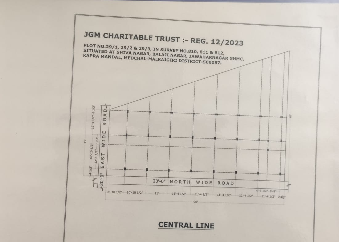 JGM Charitable Trust Construction Plan – Central Line, Kapra Mandal, Medchal-Malkajgiri
